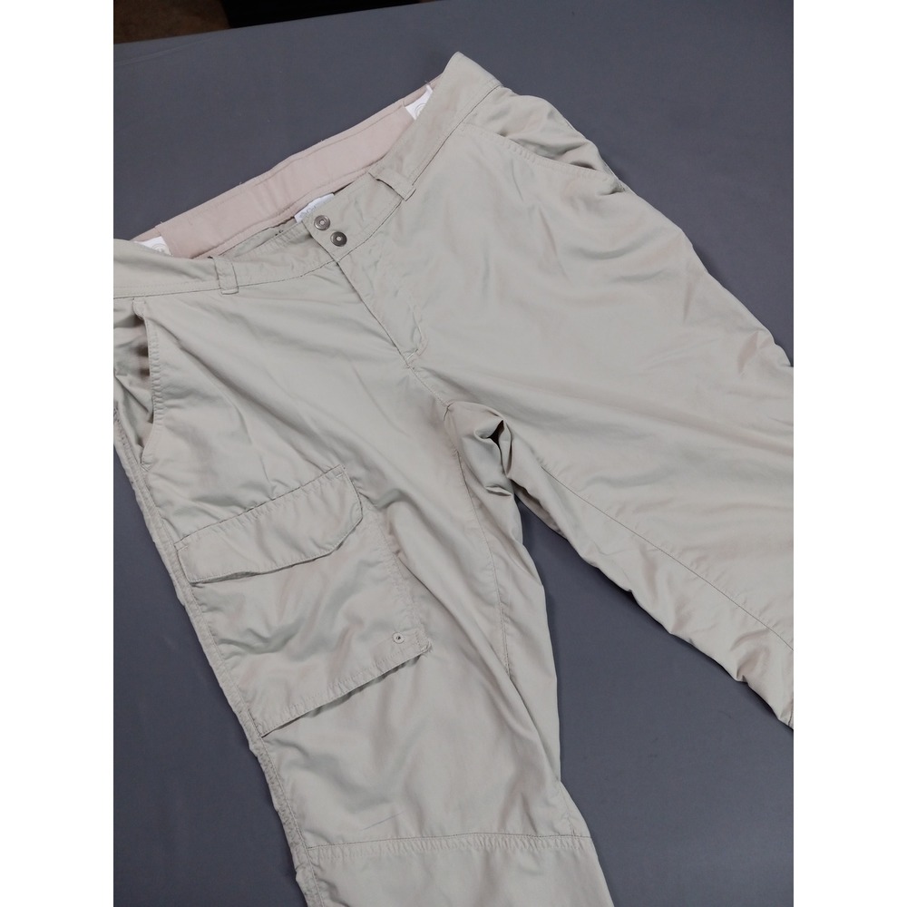 Columbia Omni-Shade Womens Cargo Hiking Pants Tan Size 8 Outdoor Sun Control